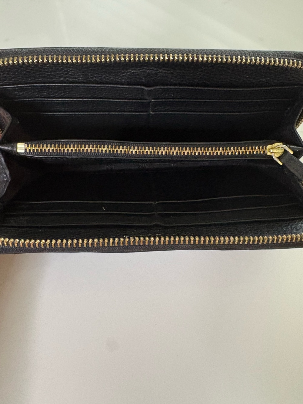 TORY BURCH Peppled Leather Wallet, Black - Picture 4 of 9